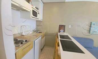 Imagem 2: Apto em Alphaville disponível para locação contendo 28m², 1 dormitório e 1 vaga