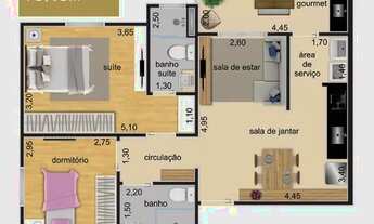 Imagem 2: Aluga-se apartamento em Villes Des Alpes - 2 Dormitórios