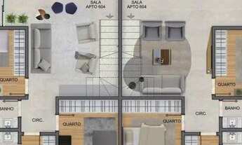 Imagem 2: Cobertura à venda, 3 quartos, 1 suíte, 2 vagas, Ipiranga - Belo Horizonte/MG