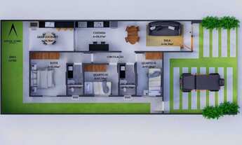 Imagem 3: VENDE-SE JARDIM DOS GIRASSÓIS CASA COM PROJETO MODERNO DE ALTO PADRÃO DE ACABAMENTO...