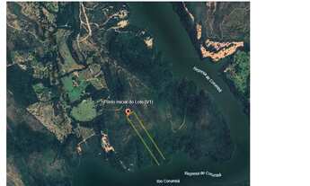 Imagem: Terreno a margem do Lago Corumbá