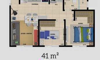 Imagem 7: Apartamento para venda com 2 quartos 1 vaga - Itaquaquecetuba - Jardim Miray - aceita carr