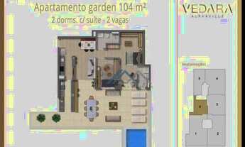 Imagem: Apartamento Garden com 2 suítes à venda