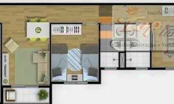 Imagem 5: Apartamento com 2 dormitórios para alugar, 56 m² por R$ 2.000,00/mês - Vila Barreto - São