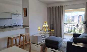 Imagem 2: Apartamento com 1 dormitório para alugar, 51 m² por R$ 4.000,02/mês - Alphaville Conde II