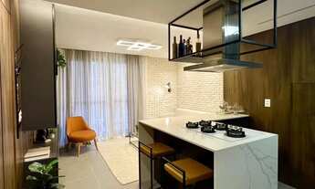 Imagem 3: Apartamento alto padrão finamente mobiliado e decorado com 47m2, 1 dorm. suíte