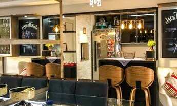 Imagem 4: Lindo apartamento mobiliado e com vista. 2 quartos (suíte), churrasqueira e vaga. Infra co