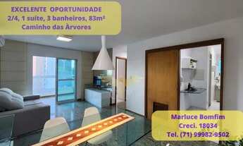 Imagem 1: EXCELENTE OPORTUNIDADE - Apartamento à venda com 2/4, 1 suíte, 3 banheiros, 83m²