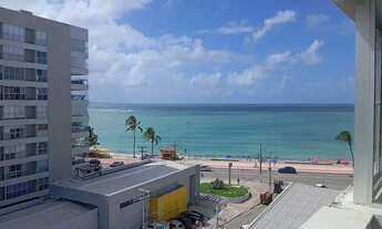Imagem: Quarto e sala com vista mar na Ponta Verde
