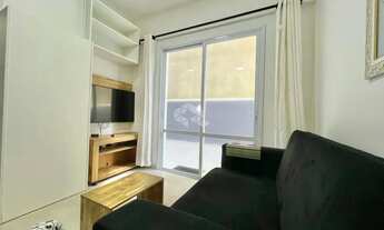 Imagem 3: Apartamento mobiliado de 1 dormitório com Vista Mar e box/vaga de garagem em Capão da Cano