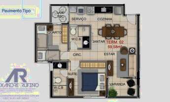 Imagem 3: Ultimo - A Evolução da Ponta Verde Smart445 2\4 Suíte Varanda Gourmet 53m² Próximo da Orl