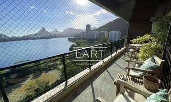 Imagem 2: Apartamento com 4 dormitórios para alugar, 200 m² por R$ 18.003,07/mês - Lagoa - Rio de Ja