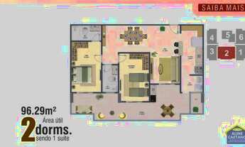 Imagem 2: Apart 2 dorms, Ocian, Entrada R$ 40 Mil, JGA971