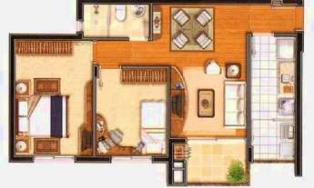 Imagem 2: Apartamento para venda com 64 metros quadrados com 2 quartos em Centro - Canoas - RS