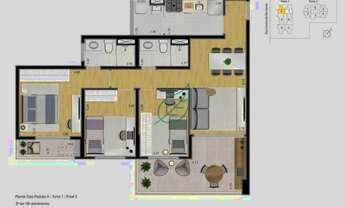 Imagem 2: Apartamento 85 m² com 3 Quartos, 2 Vagas no Jardim Caravelas