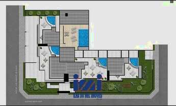 Imagem 6: Coberturas Duplex na planta de frente para o mar