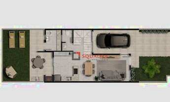 Imagem 4: Sobrado Novo em Condomínio Com 3 Quartos Santa Felicidade