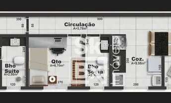 Imagem 4: Apartamento com 2 quartos à venda, 56 m² por R$ 338.400 - Brasil - Uberlândia/MG