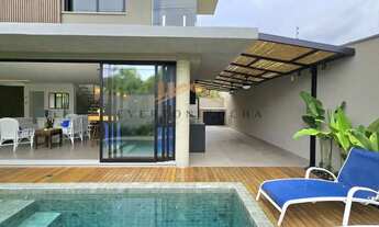 Imagem 2: Casa nova em condomínio fechado a 150 metros do mar- 4 suítes e piscina pirivativa