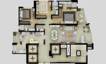 Imagem 3: Apartamento mobiliado e decorado edifício Vale dos Reis Residence