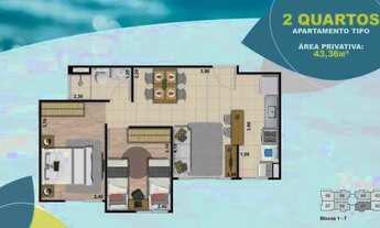 Imagem 2: Apartamento 2 quartos condomínio reserva acqua curicica