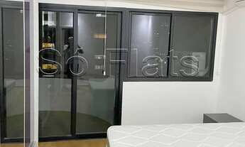 Imagem 6: Flat em Aphaville para locação com 1x dormitório todo mobiliado com serviços. Com entrada