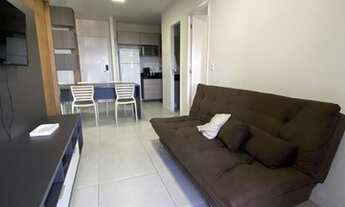 Imagem 3: Quarto e sala mobiliado para aluguel na Ponta Verde