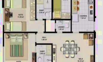 Imagem 7: Canela 3/4, amplo 94m, Finamente Mobiliado, 02 vagas, Varanda gourmet e Ótima localização