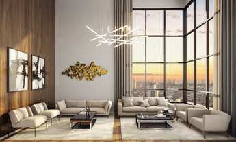 Imagem 4: Apartamento de 130m² no 7º andar Open View Aquarius! Sala com pé direito duplo de 5,70m!