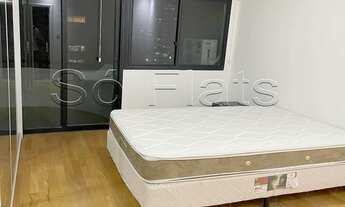 Imagem 5: Flat em Aphaville para locação com 1x dormitório todo mobiliado com serviços. Com entrada