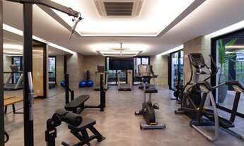 Imagem 8: Apto para venda tem 52m2, cozinha completa com cooktop e forno embutido