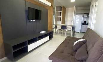 Imagem 4: Quarto e sala mobiliado para aluguel na Ponta Verde