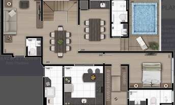 Imagem 3: COBERTURA com 3 dormitórios à venda por R$ 1.520.000,00 no bairro Cabral - CURITIBA / PR