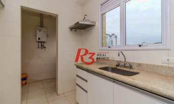 Imagem 6: Apartamento com 1 dormitório para alugar, 53 m² por R$ 3.536,00/mês - José Menino - Santos