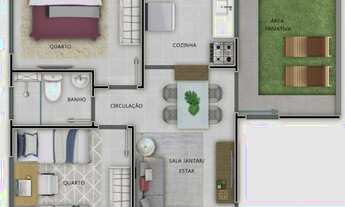 Imagem 3: Apto 2Q com Quintal privativo em Cariacica, região de Rio Marinho