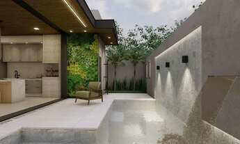 Imagem 4: Casa Térrea Condomínio Florais do Parque de 3 Suítes, Churrasqueira Piscina