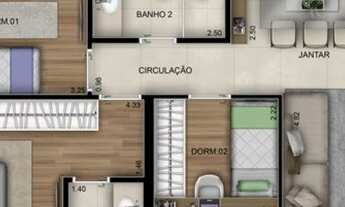 Imagem 3: Apartamento para venda possui 83 metros quadrados com 3 quartos ao lado do Metrô