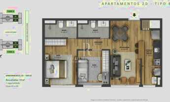 Imagem 2: 02 Dormitórios 01 suíte e 01 vaga no bairro Central Parque