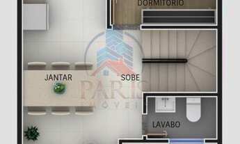 Imagem 6: Sobrado para Venda em Fazenda Rio Grande, Santa Terezinha, 3 dormitórios, 3 suítes, 1 banh