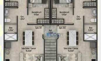 Imagem 7: Apartamento com 2 dormitórios à venda por R$ 300.000 - São Vicente - Itajaí/SC