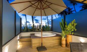 Imagem 4: Altamare - Frente mar - Térreo com jacuzzi - 65m - acomoda 4 pessoas - Altos ganhos com di