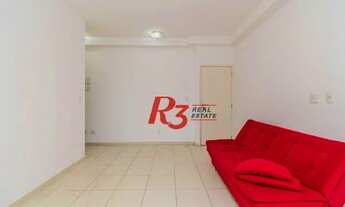 Imagem 4: Apartamento com 1 dormitório para alugar, 53 m² por R$ 3.536,00/mês - José Menino - Santos