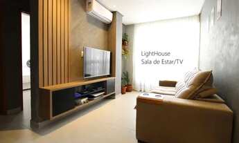 Imagem 1: FLAT NOVO no Bessa com 56 m², 1 suíte e 1 quarto, sala, cozinha americana e 1 vaga