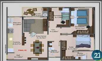 Imagem: SÃO JOSÉ - Apartamento Padrão - AREIAS