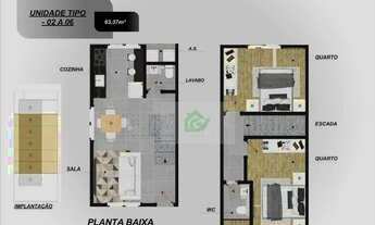 Imagem 2: Casa com 2 dormitórios à venda, 63 m² por R$ 359.990,00 - Jardim das Gaivotas - Caraguatat