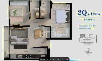 Imagem 2: Apto 2 quartos (1 suíte) Parque Amazônia