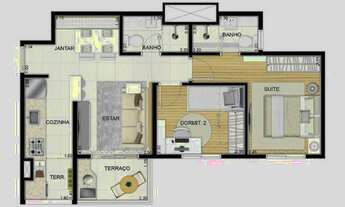 Imagem 5: Freguesia do Ó, 2 quartos 1 suite uma vaga e lazer completo piscina academia churrasqueira