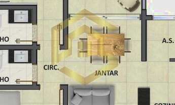 Imagem 2: Apartamento para Venda em Contagem, Fonte Grande, 2 dormitórios, 1 suíte, 1 banheiro, 2 va