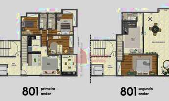 Imagem 6: Moderna Cobertura com 4 qtos/suíte/3 vagas,à venda, 200 m² por R$ 900.000 - Granbery - Jui