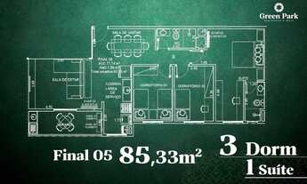 Imagem 2: Apartamento/ Cota a venda - 85m² 3 Dorms- Parque Industrial- Na Planta